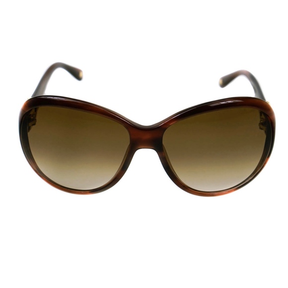 Escada Brown Gradient Gold Crest Havana Sunglasses main image 7